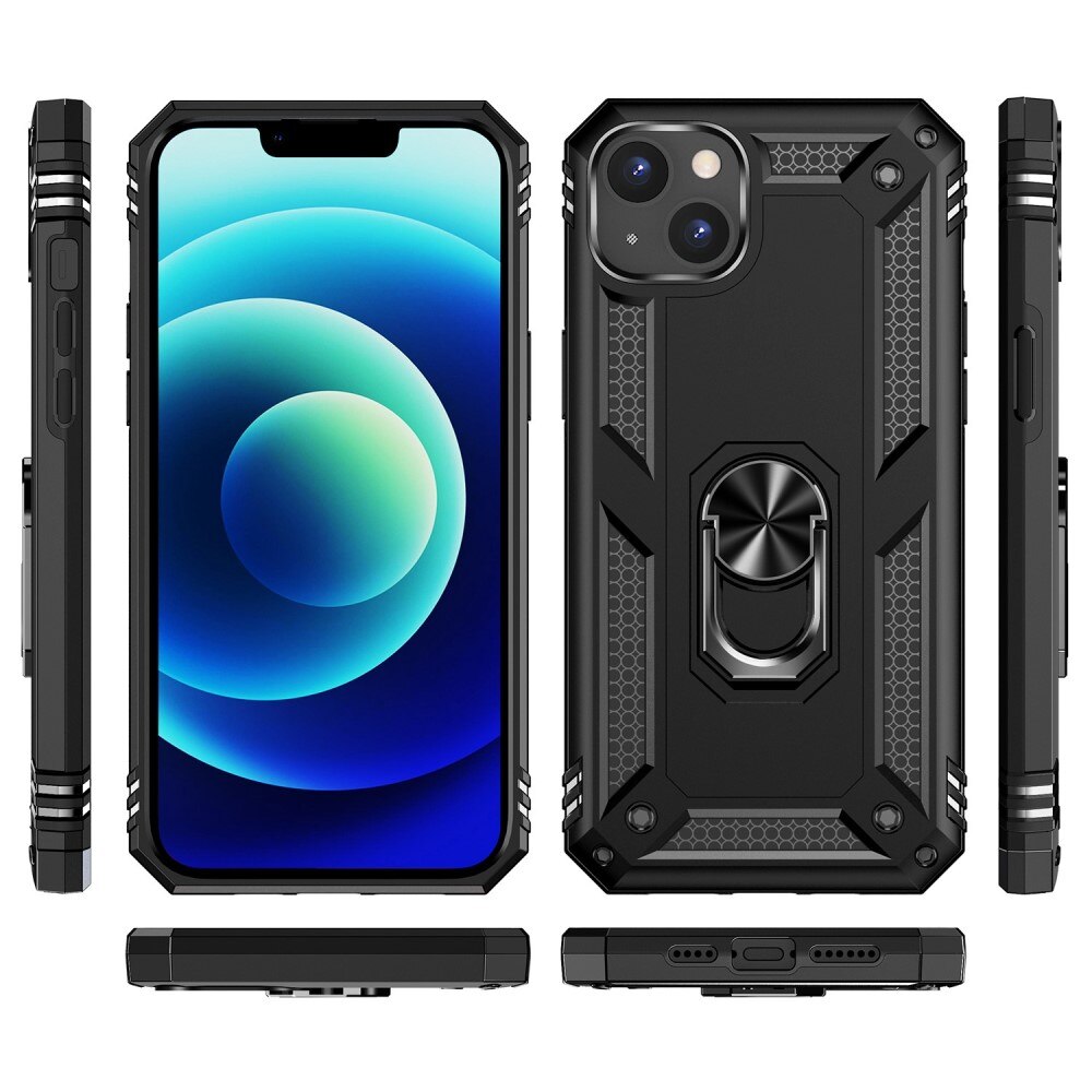 iPhone 14 Plus Hybridcase Tech Ring Zwart