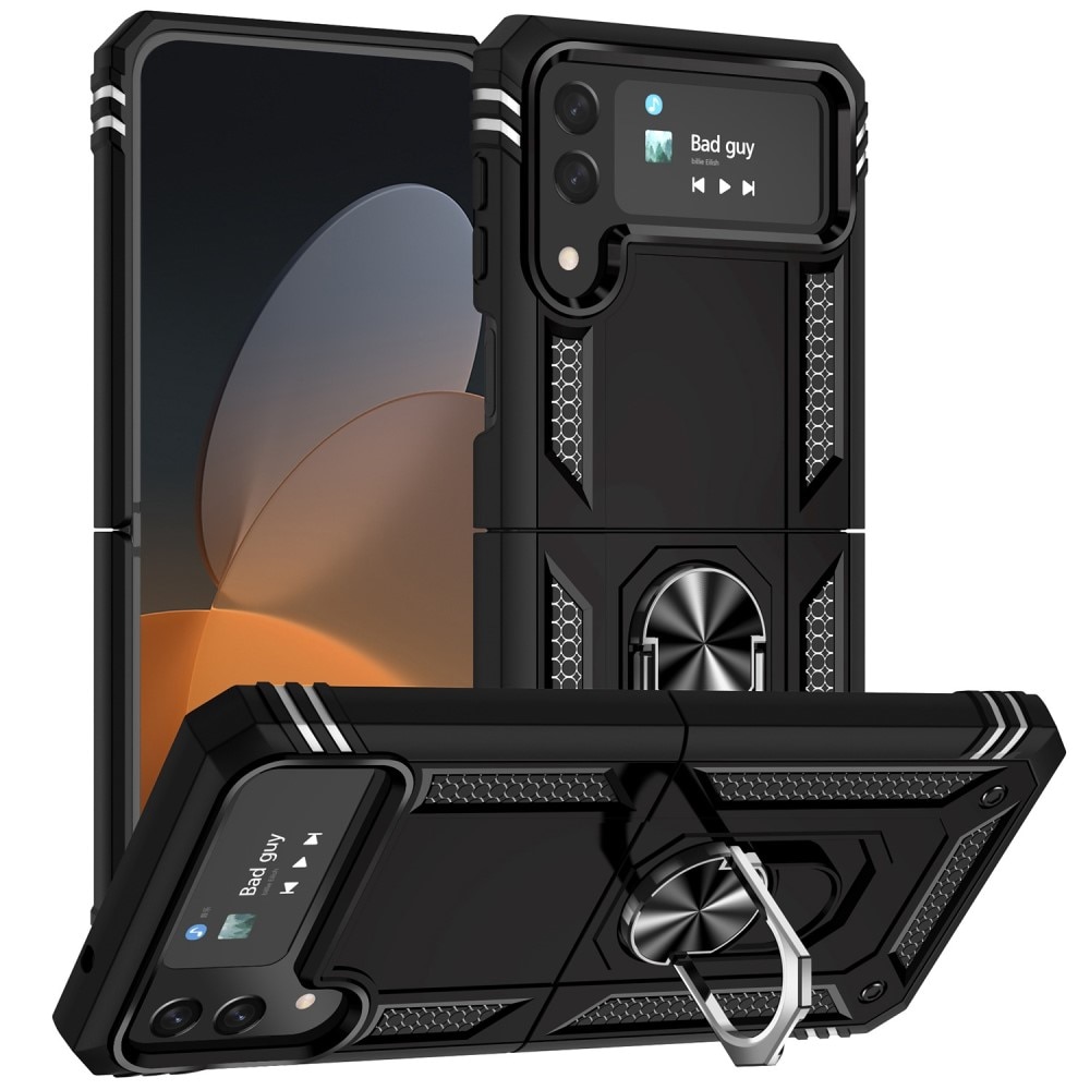 Samsung Galaxy Z Flip 4 Hybridcase Tech Ring Zwart