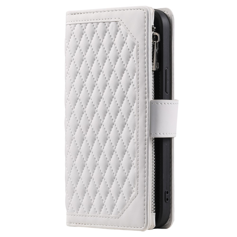 iPhone SE (2020) Portemonnee tas Quilted wit
