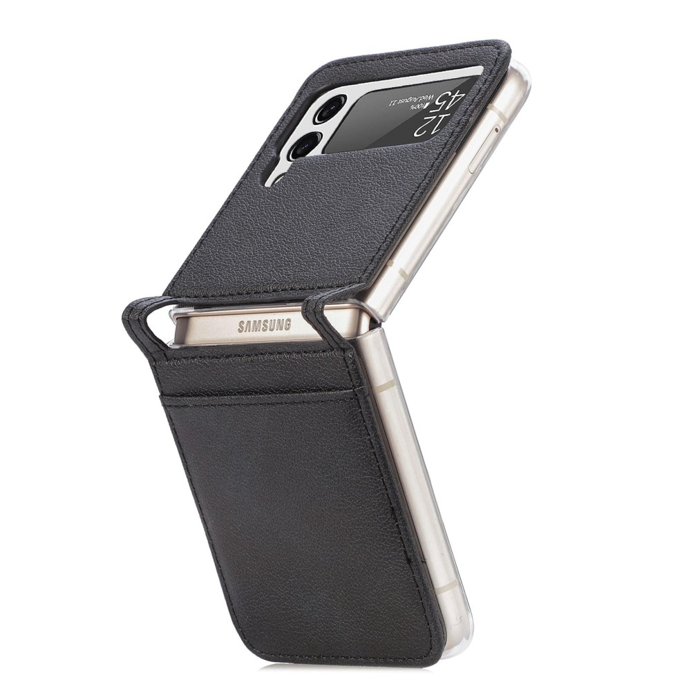 Slim Card Wallet Samsung Galaxy Z Flip 4 Zwart