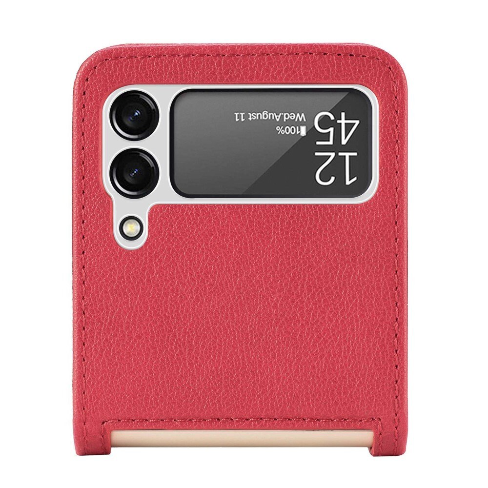 Slim Card Wallet Samsung Galaxy Z Flip 4 Rood