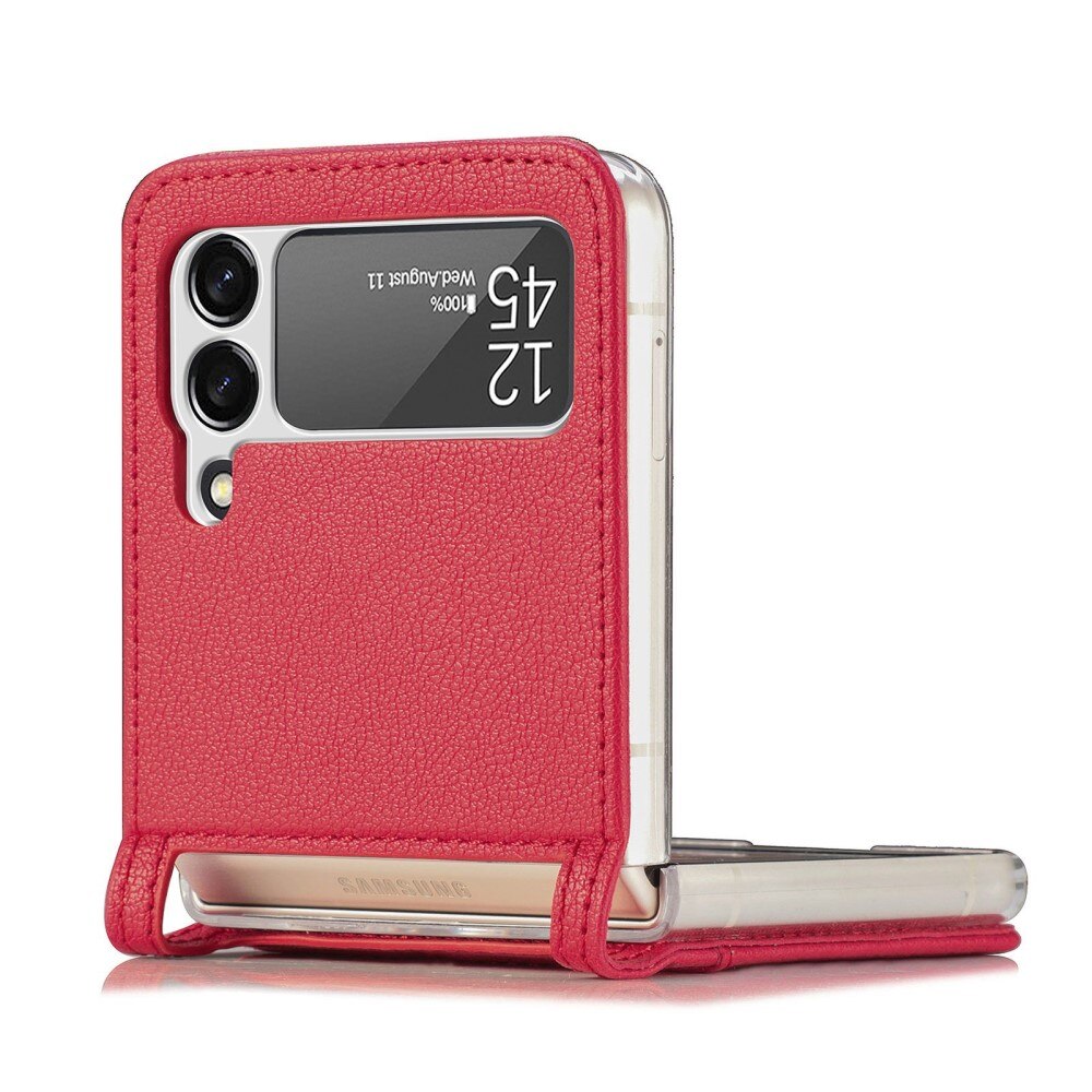 Slim Card Wallet Samsung Galaxy Z Flip 4 Rood