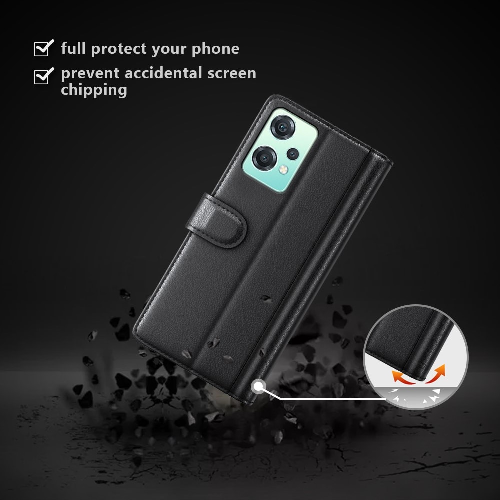 OnePlus Nord CE 2 Lite 5G Leren hoesje Zwart