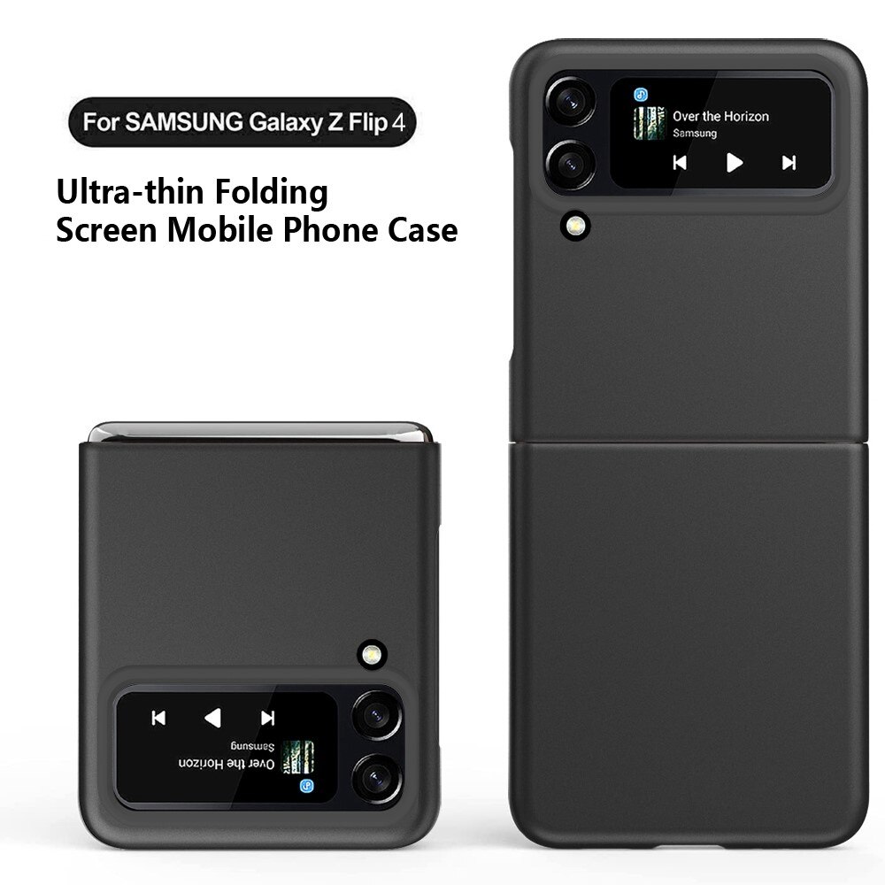 Samsung Galaxy Z Flip 4 Hardcase Gummicoating Zwart