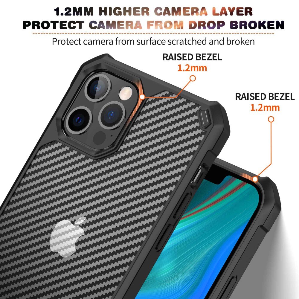 iPhone 14 Pro Max Hybridcase Koolstofvezel