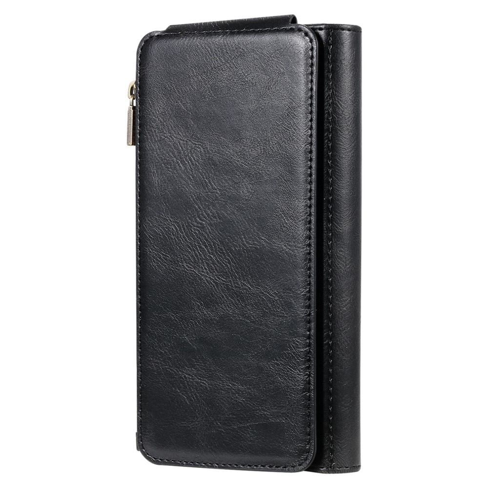 Samsung Galaxy S22 Magnet Leather Multi-Wallet Zwart