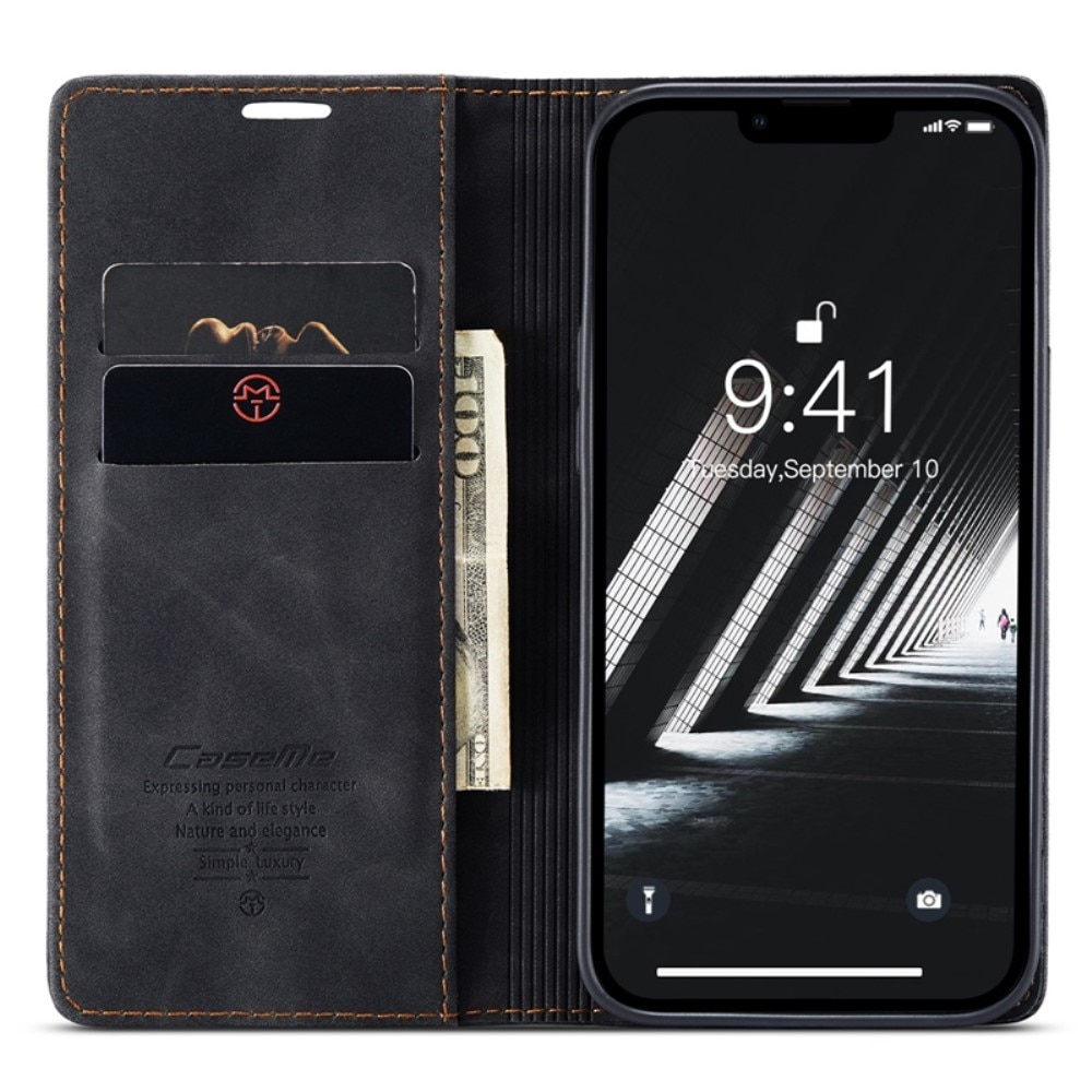 Slim Bookcover Hoesje iPhone 14 Plus Zwart