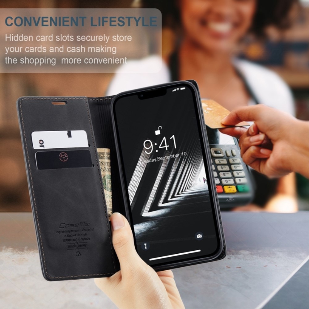 Slim Bookcover Hoesje iPhone 14 Plus Zwart