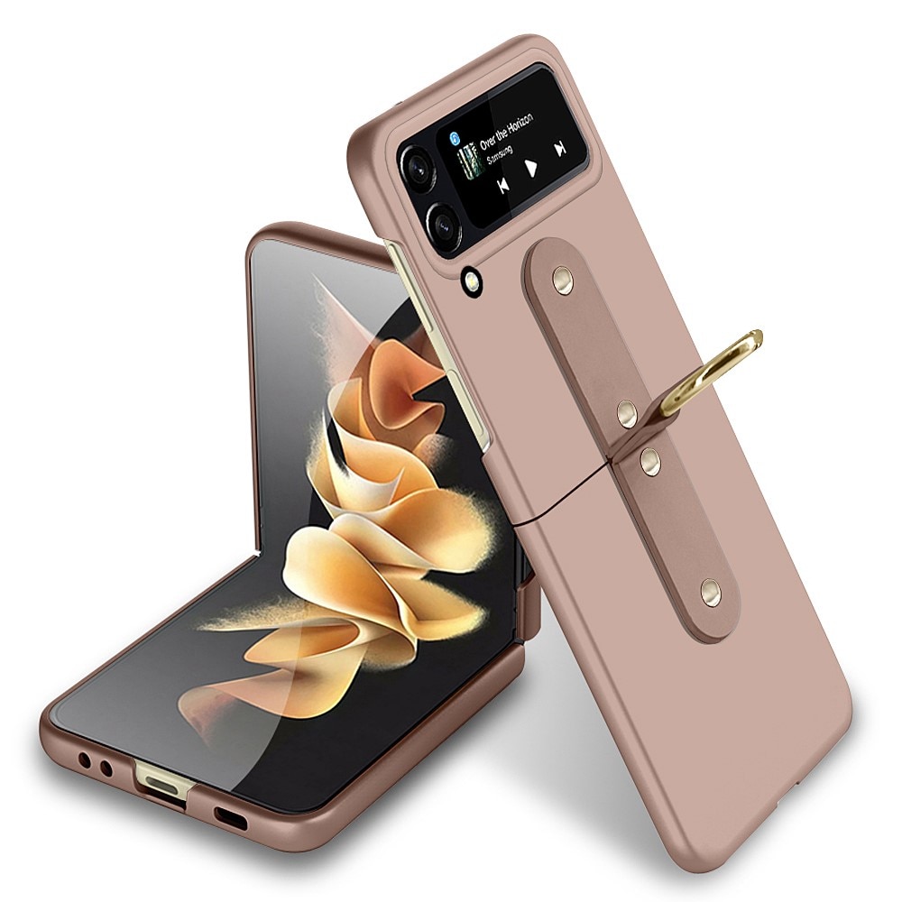 Samsung Galaxy Z Flip 4 Hoesje met ringhouder rosé goud