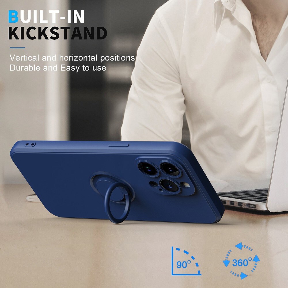 iPhone 14 Pro Hardcase Ring Zwart