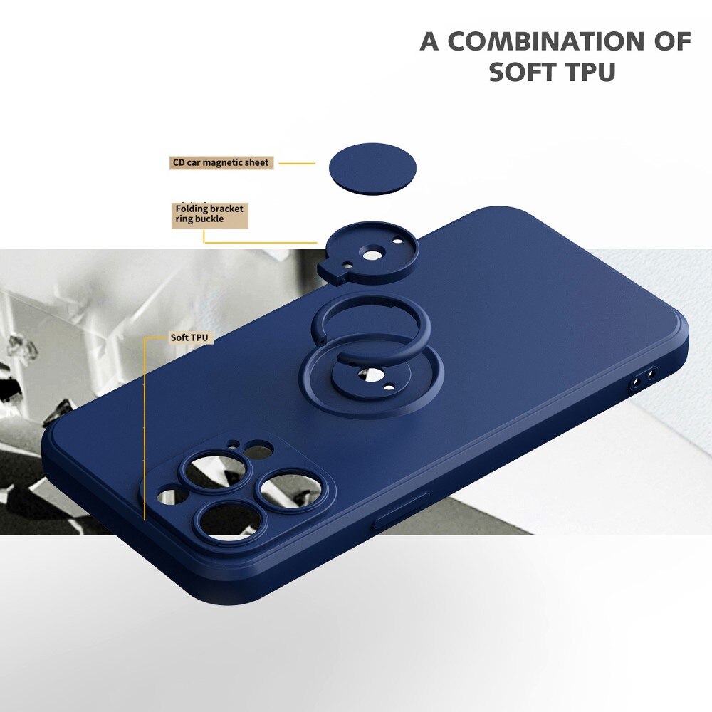 iPhone 14 Pro Max Hardcase Ring Zwart