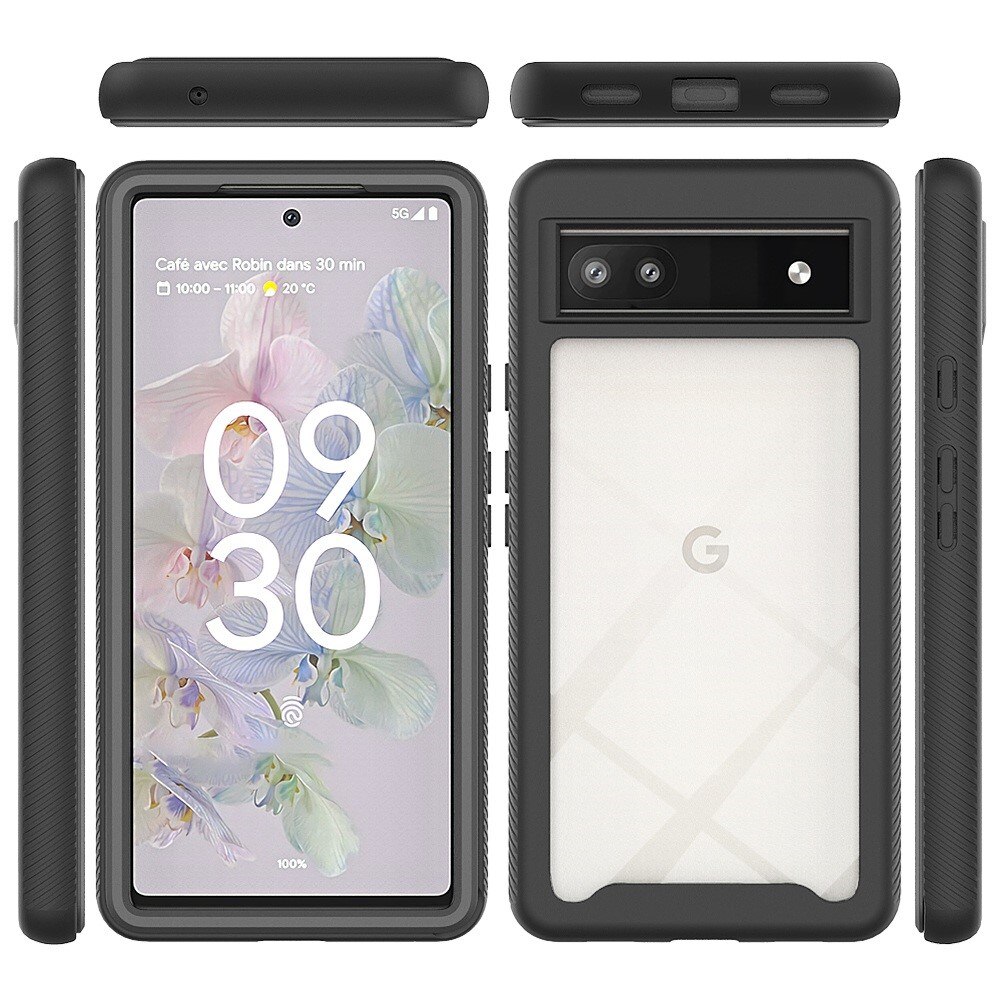 Google Pixel 7a Full Protection Case zwart