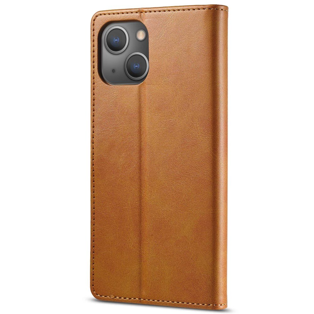 Bookcover hoesje iPhone 14 Cognac