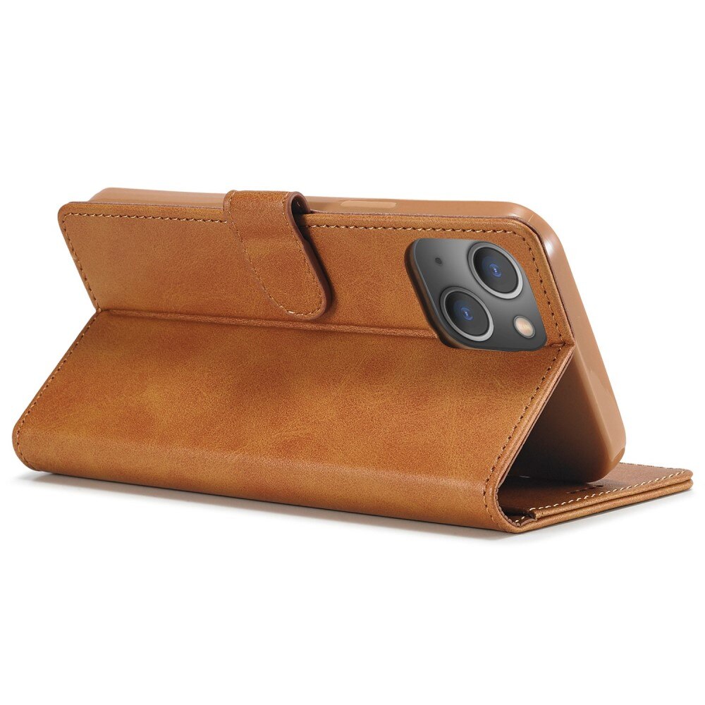 Bookcover hoesje iPhone 14 Cognac