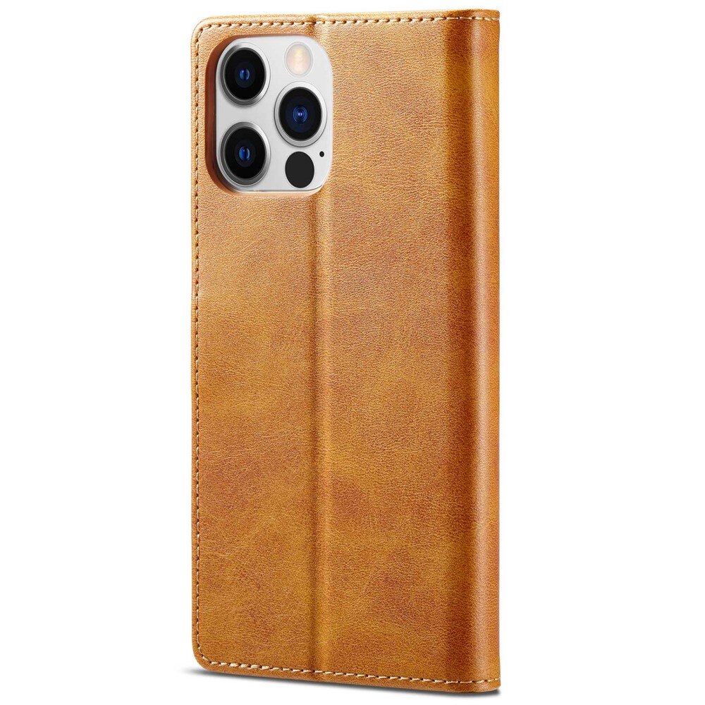 Bookcover hoesje iPhone 14 Pro Cognac