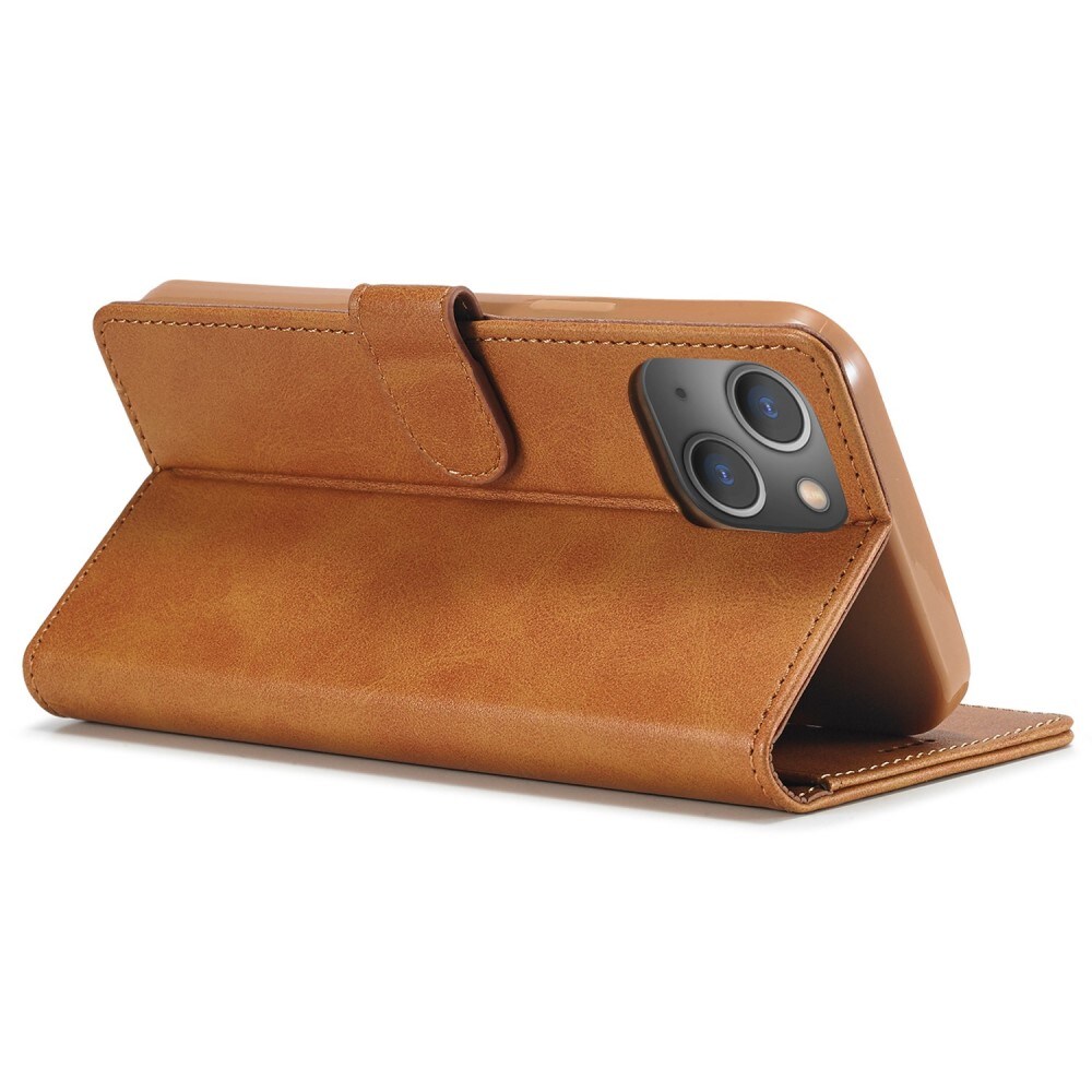 Bookcover hoesje iPhone 14 Plus Cognac