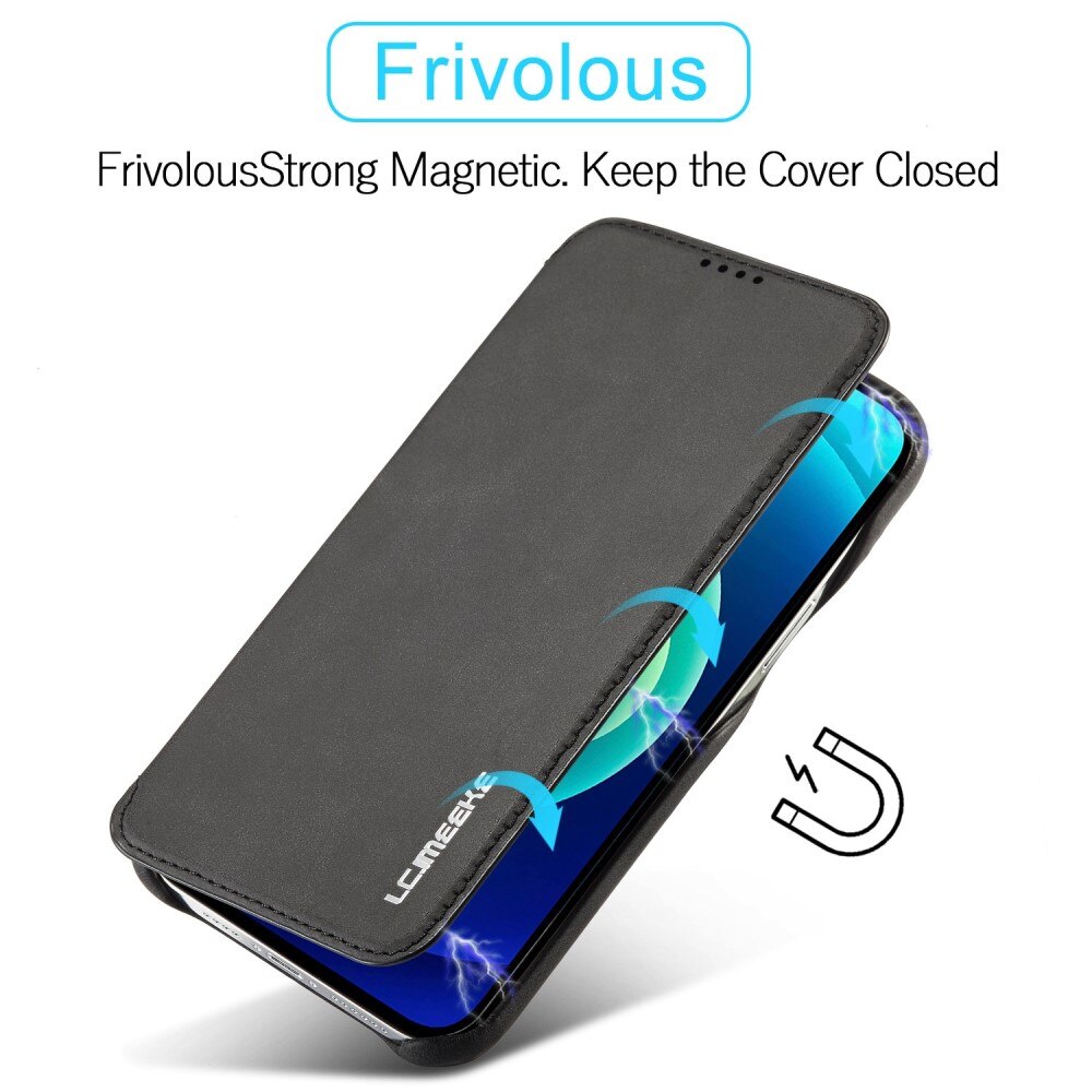 Slim Bookcover hoesje iPhone 14 Pro Zwart