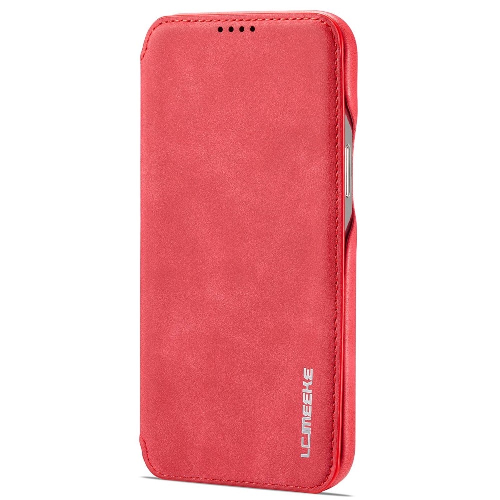 Slim Bookcover hoesje iPhone 14 Pro Max Rood