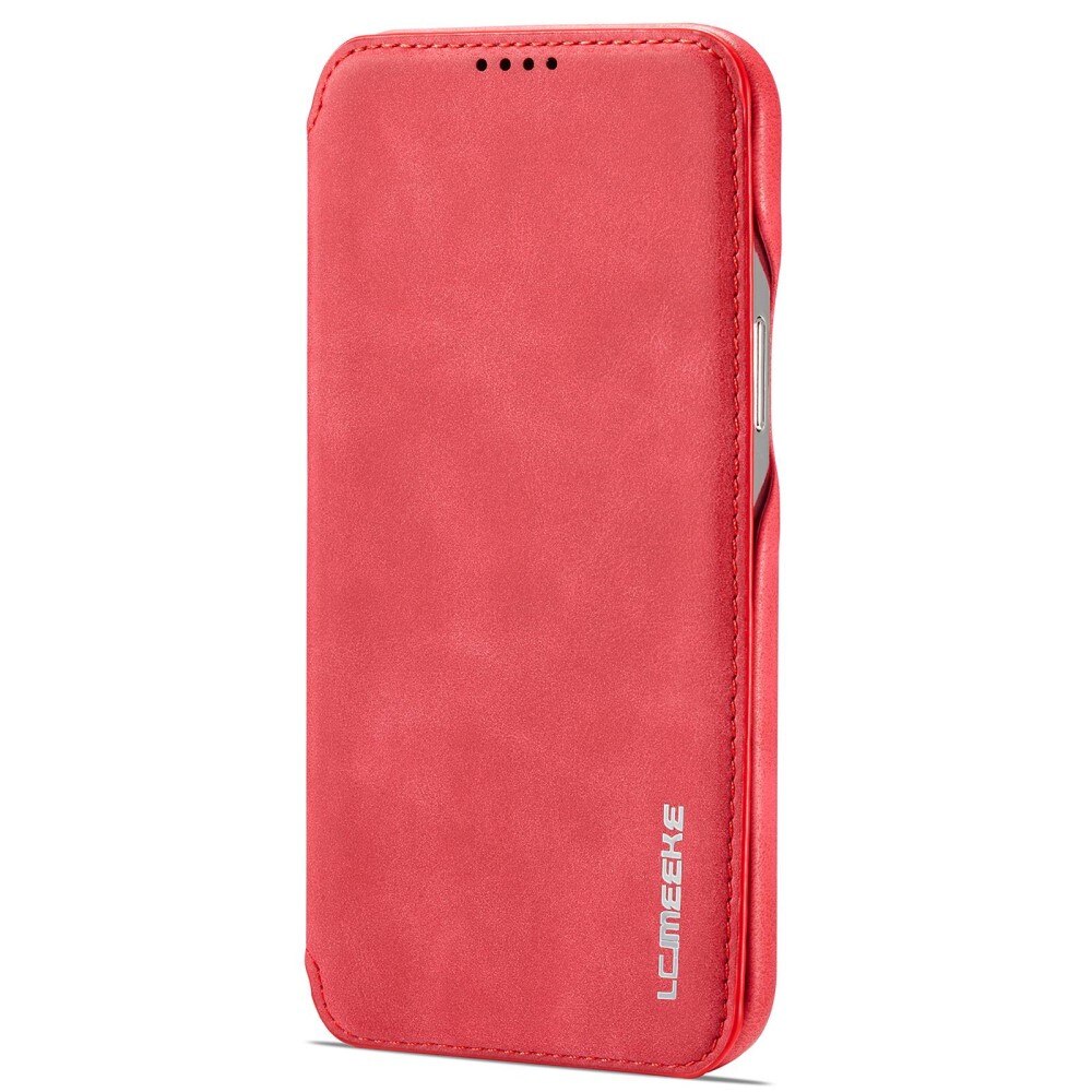 Slim Bookcover hoesje iPhone 14 Pro Max Rood