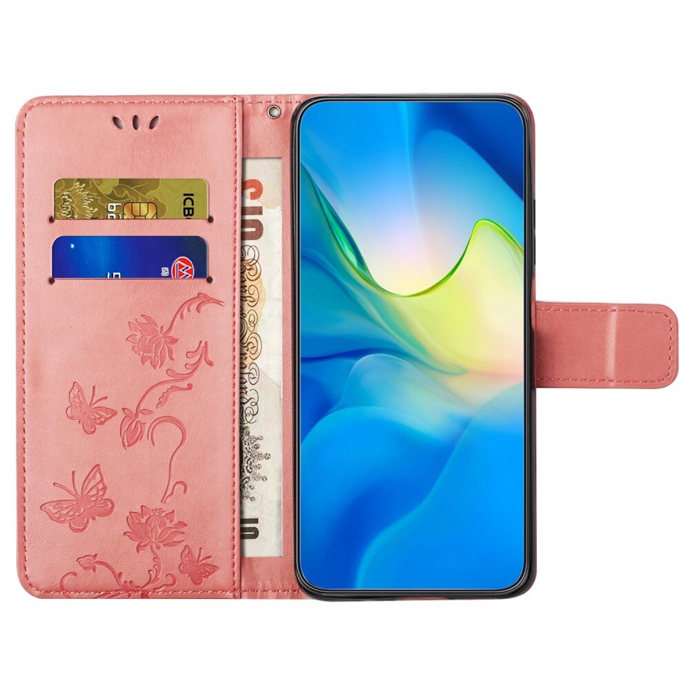  OnePlus 10T Leren vlinderhoesje Roze