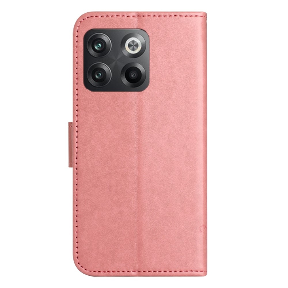 OnePlus 10T Leren vlinderhoesje Roze