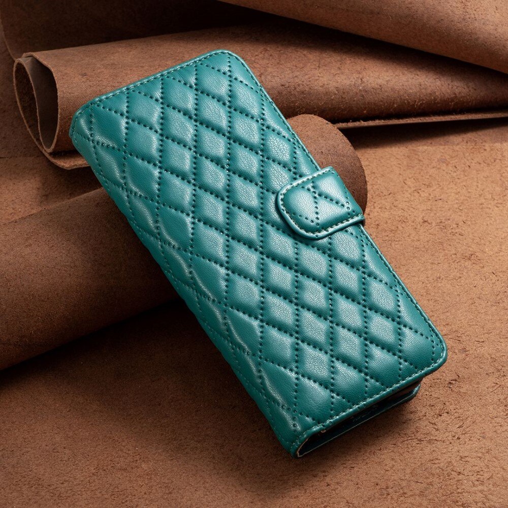 Samsung Galaxy Z Fold 4 Portemonnee hoesje Quilted Groen