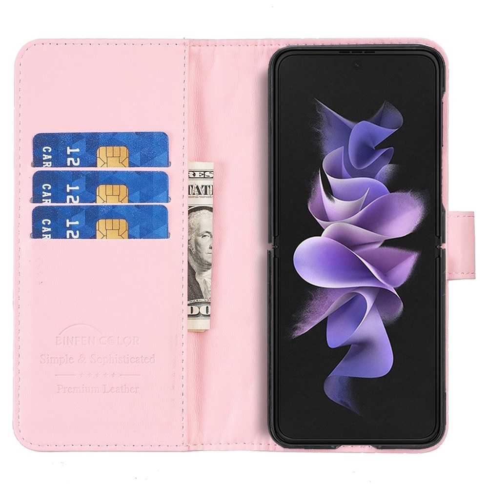 Samsung Galaxy Z Fold 4 Portemonnee hoesje Quilted Roze