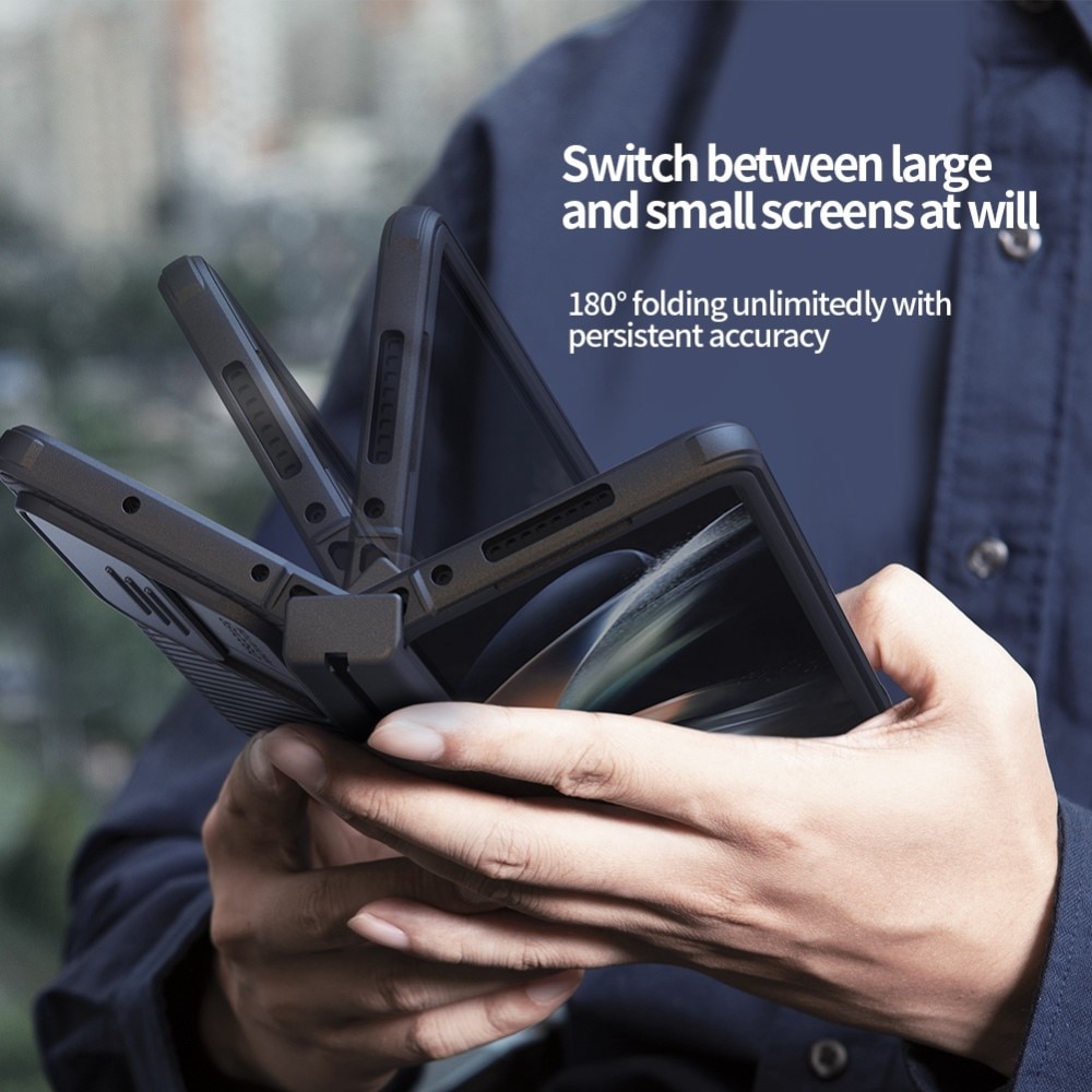 Nillkin Hoesje met Camera Protector Samsung Galaxy Z Fold 4 Groen
