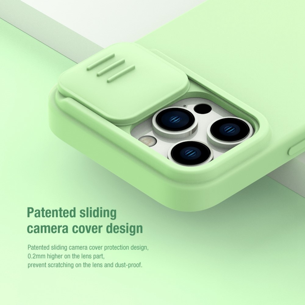 Soft CamShield Case iPhone 14 Pro licht groen