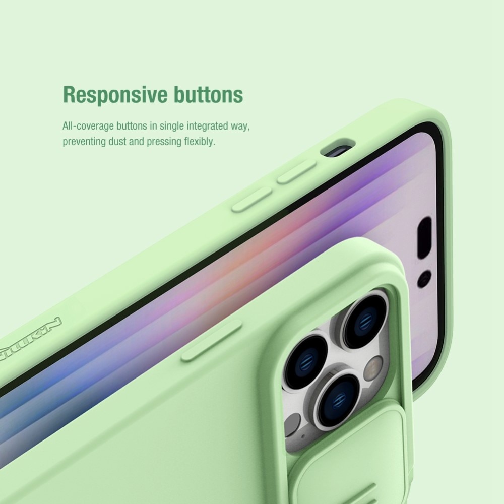 Soft CamShield Case iPhone 14 Pro licht groen