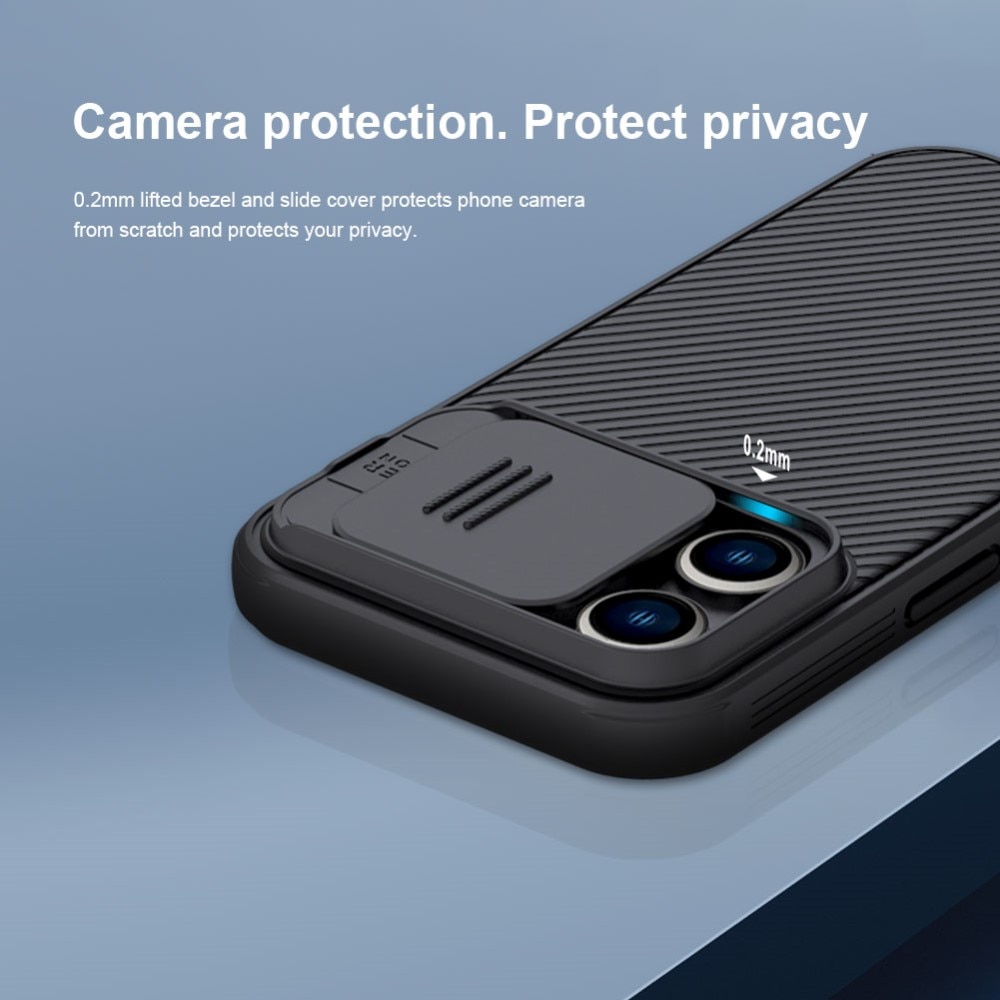 CamShield Case iPhone 14 Pro Max Zwart