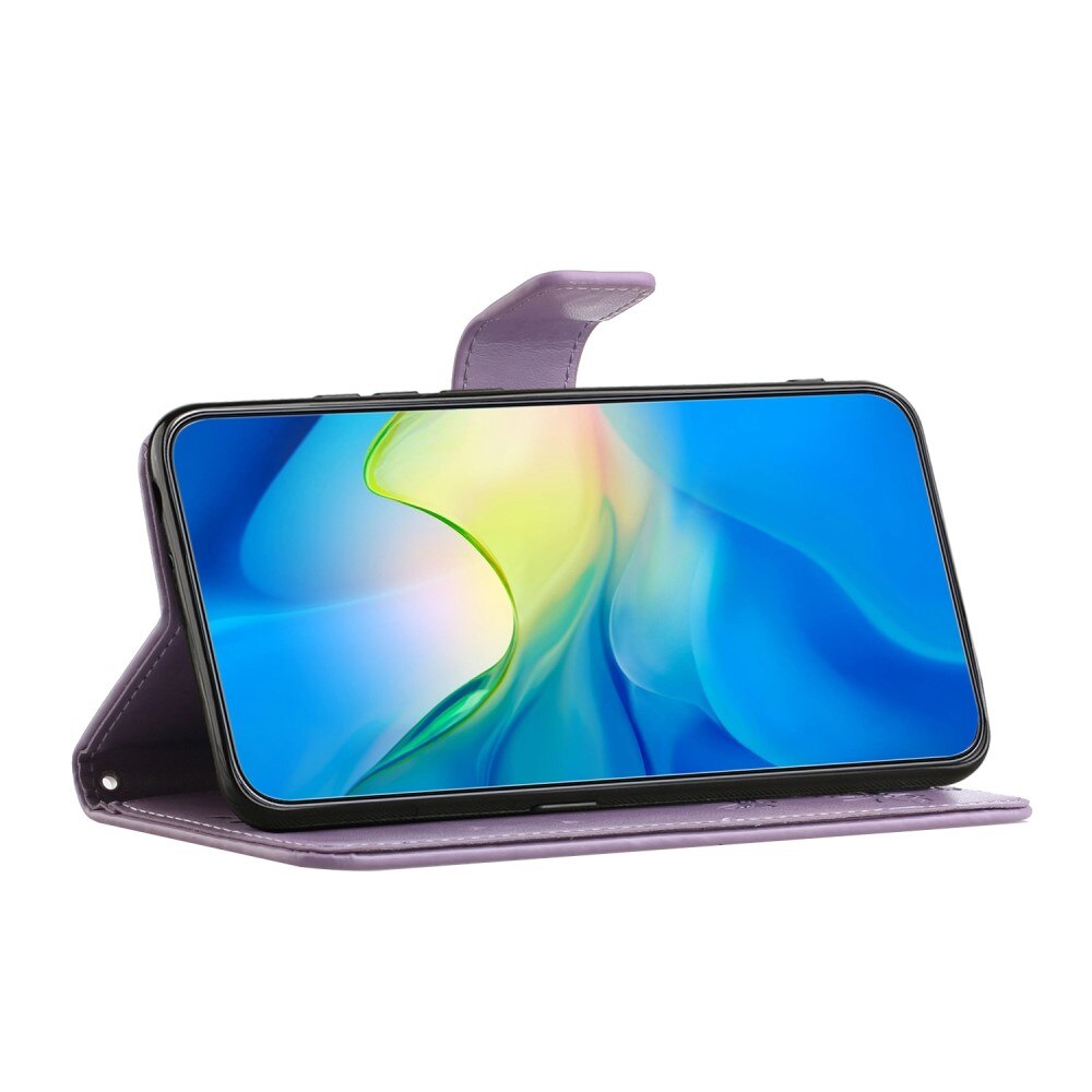 Samsung Galaxy A04 Leren vlinderhoesje Paars