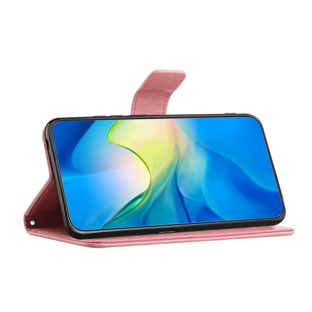 Samsung Galaxy A04 Leren vlinderhoesje Roze