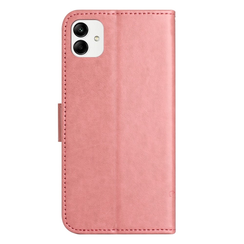 Samsung Galaxy A04 Leren vlinderhoesje Roze
