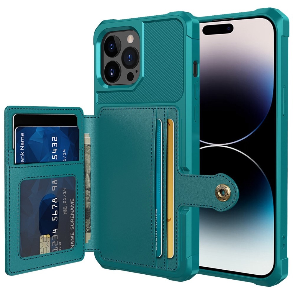 iPhone 14 Pro Tough Multi-slot Case Groen