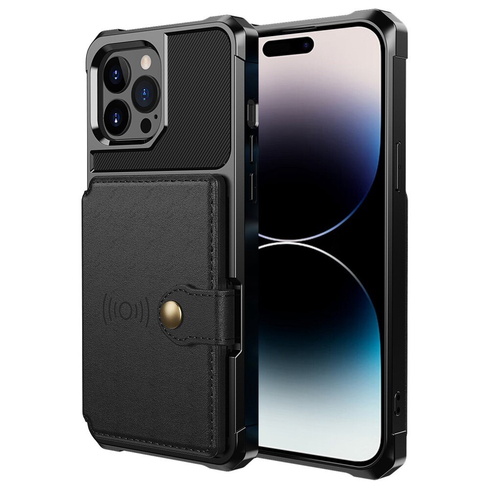 iPhone 14 Pro Tough Multi-slot Case Zwart