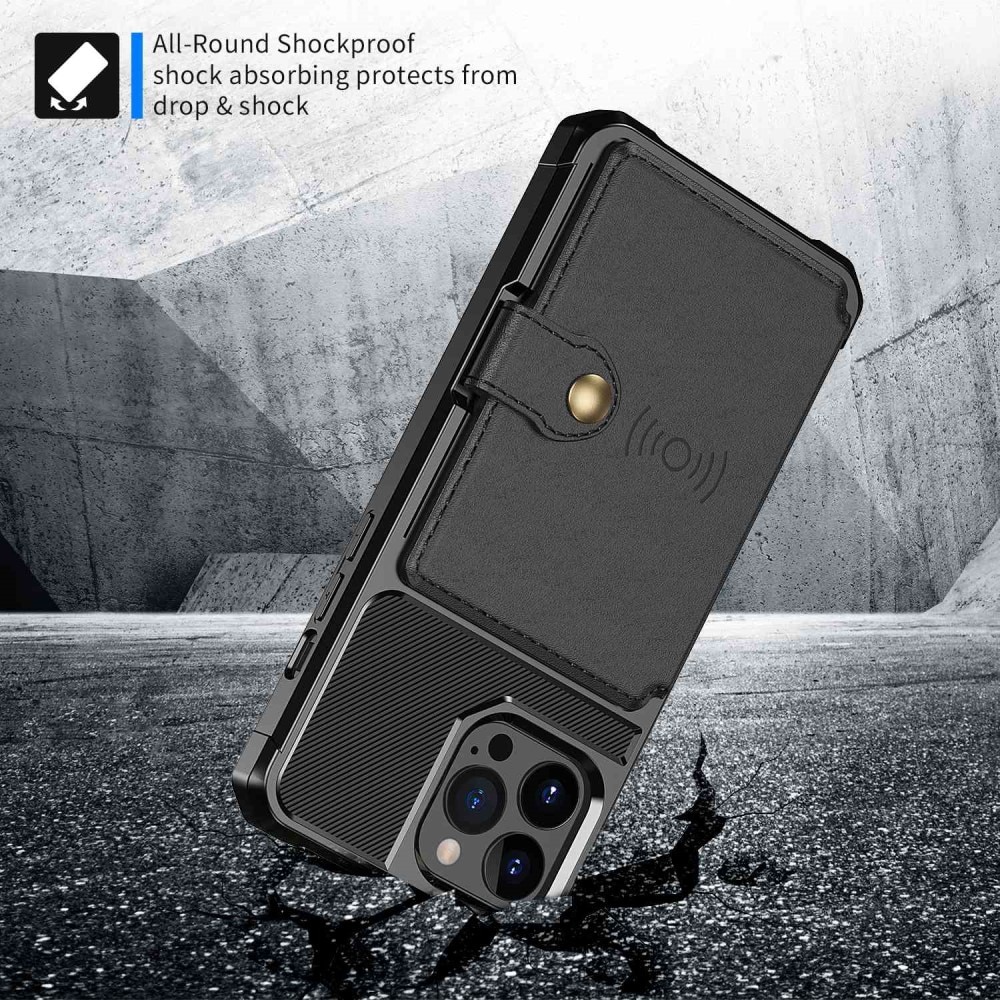 iPhone 14 Pro Max Tough Multi-slot Case Zwart