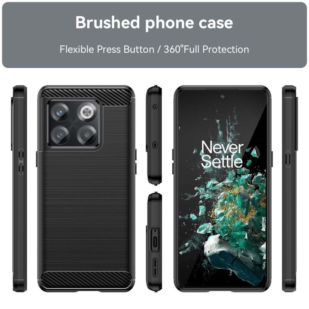 Hoesje TPU Brushed OnePlus 10T Zwart