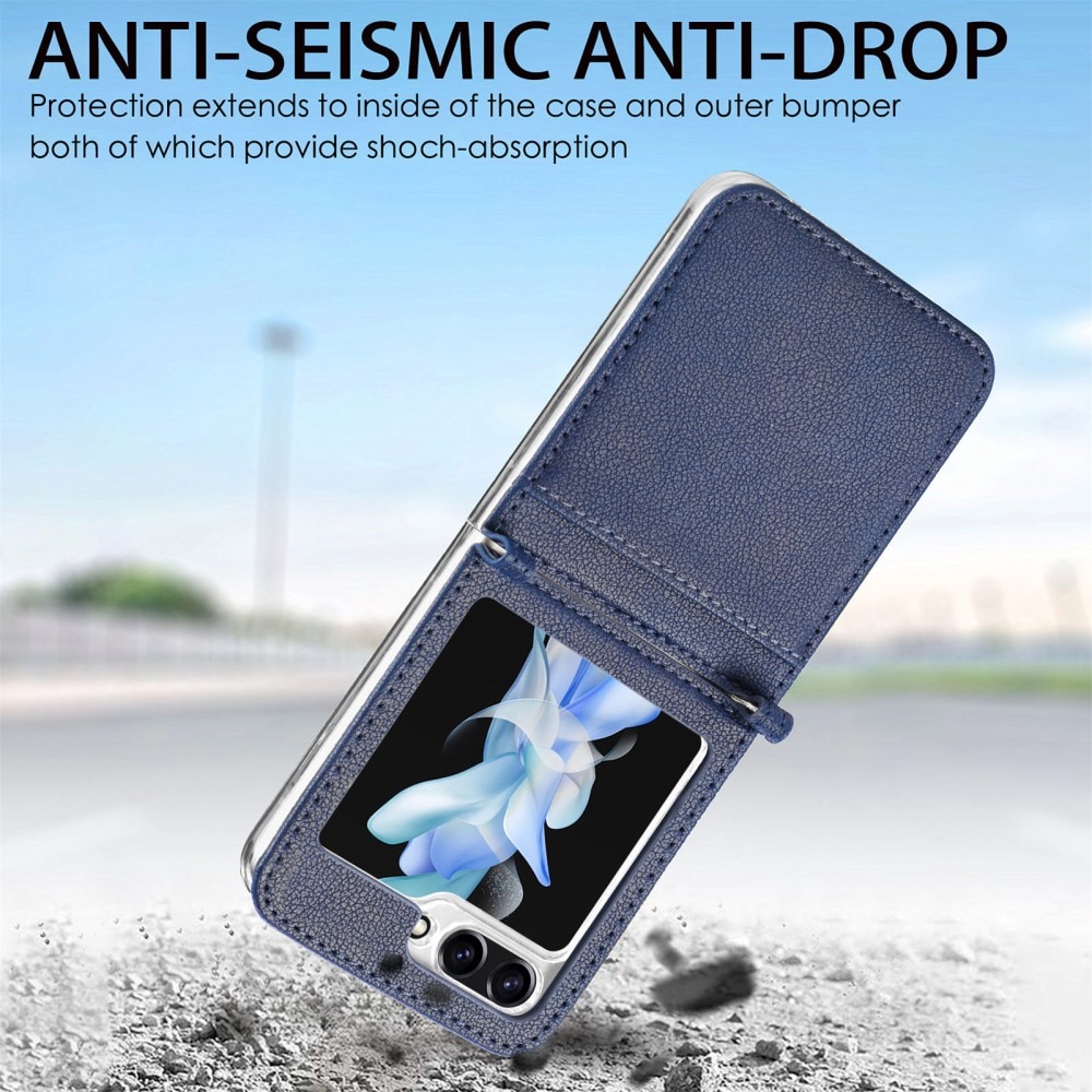 Slim Card Wallet Samsung Galaxy Z Flip 7 FE Blauw