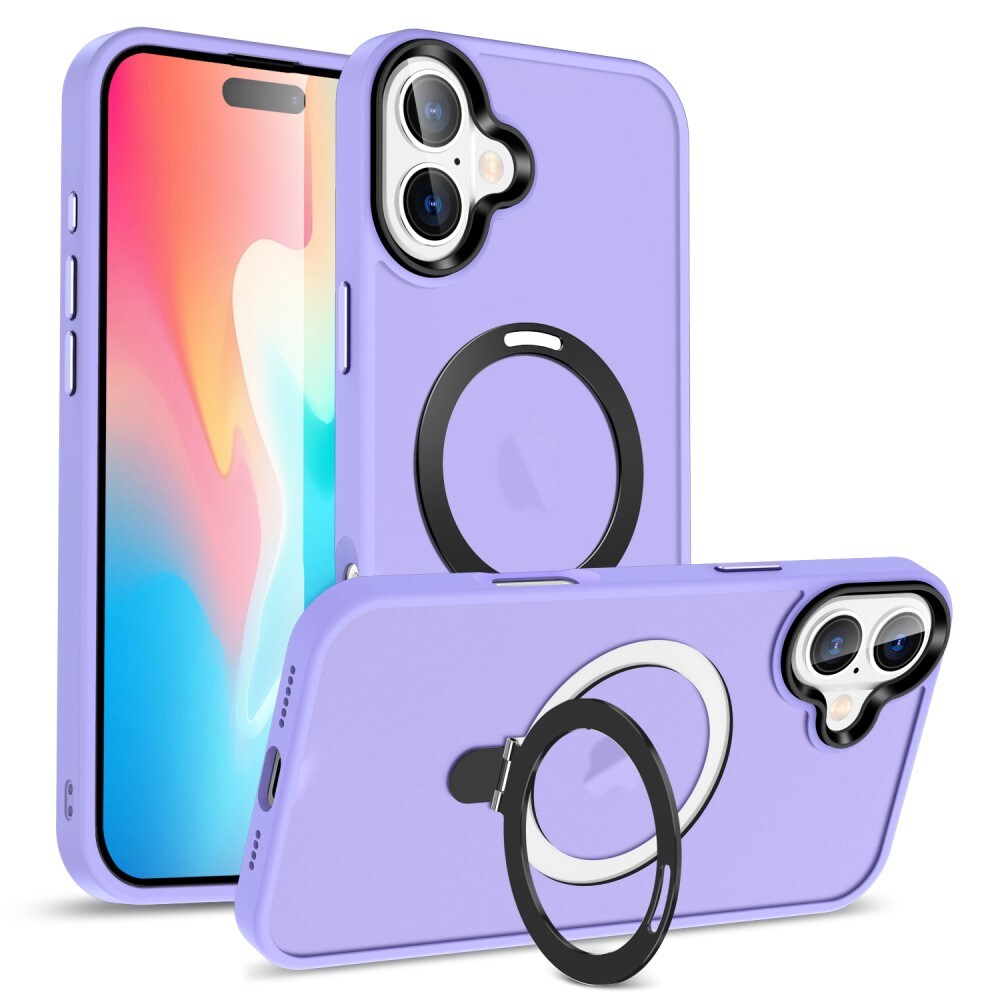 iPhone 16 Hybridcase Magnetic Ring Paars