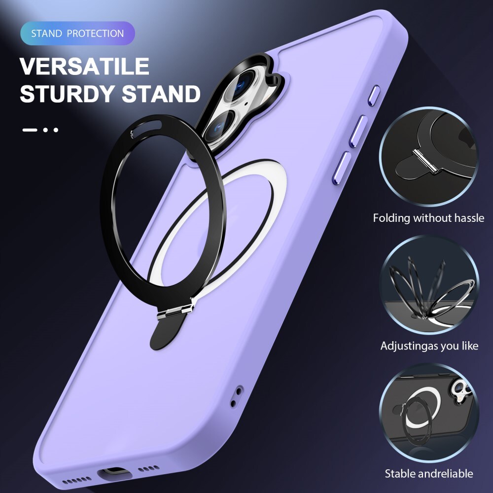 iPhone 16 Hybridcase Magnetic Ring Paars