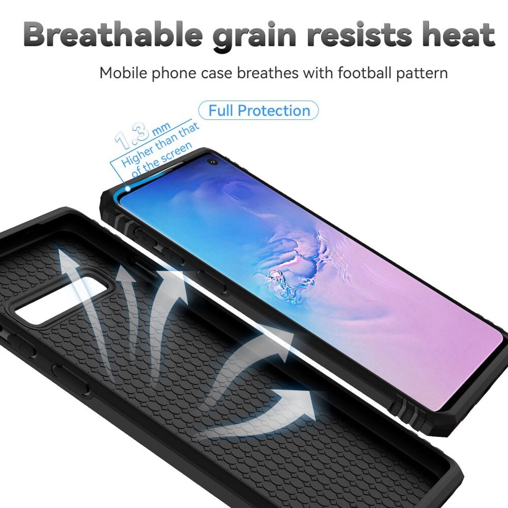 Samsung Galaxy S10 Plus Hybridcase Ring+Camera Protector Zwart