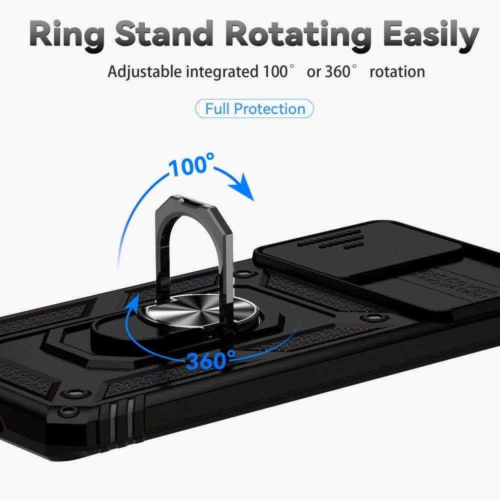 Samsung Galaxy S20 Hybridcase Ring+Camera Protector Zwart