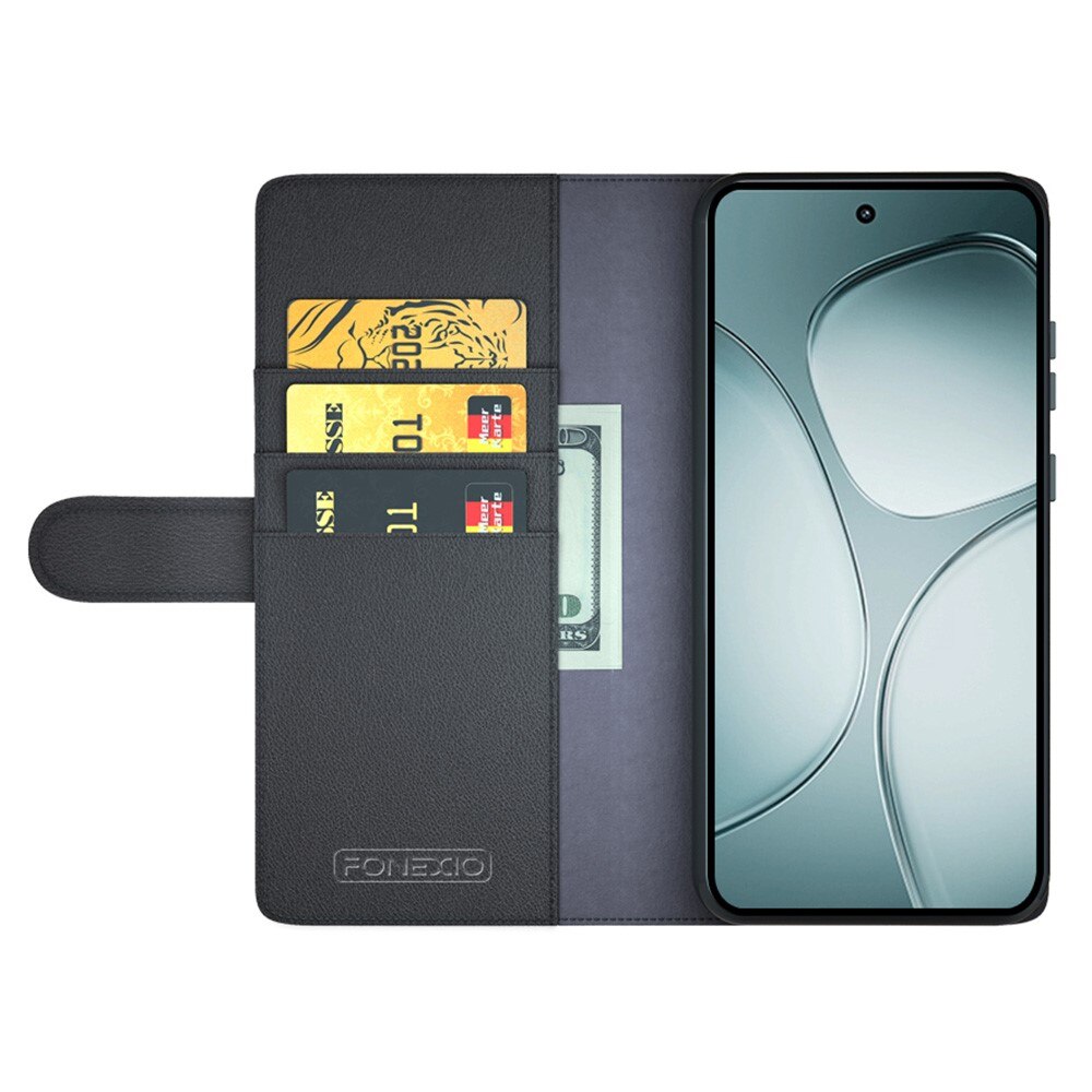 Xiaomi 14T Echt lederen hoesje Zwart