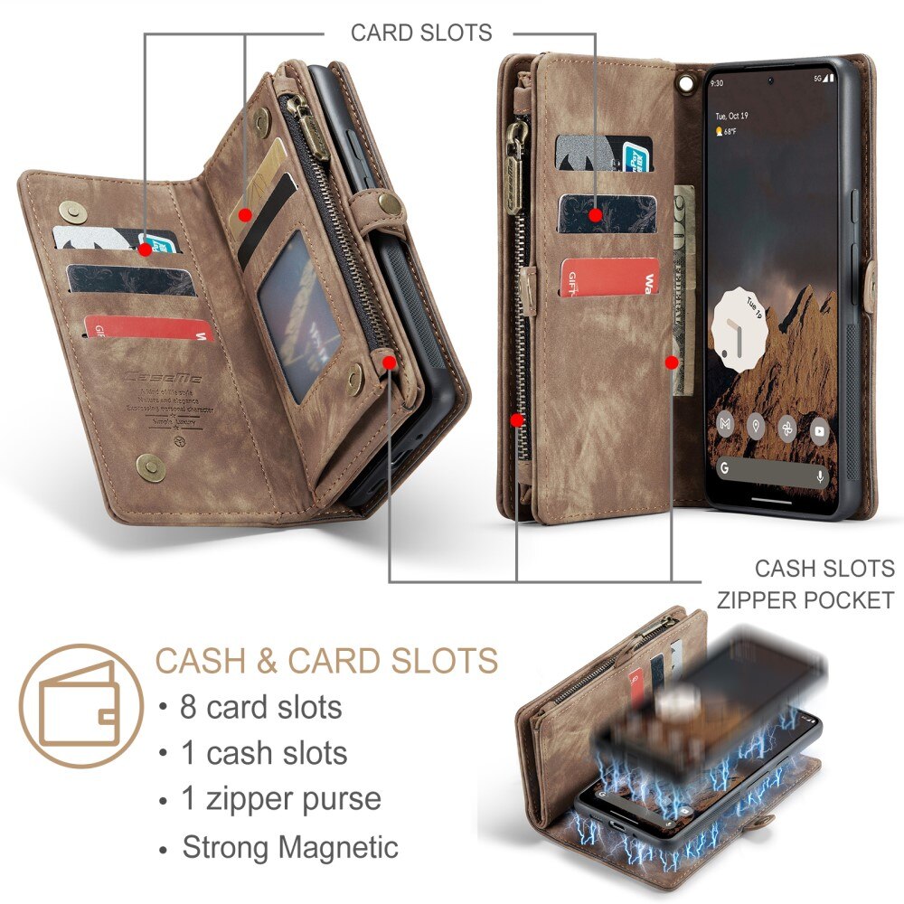 Multi-slot Hoesje Google Pixel 9 Pro XL Bruin