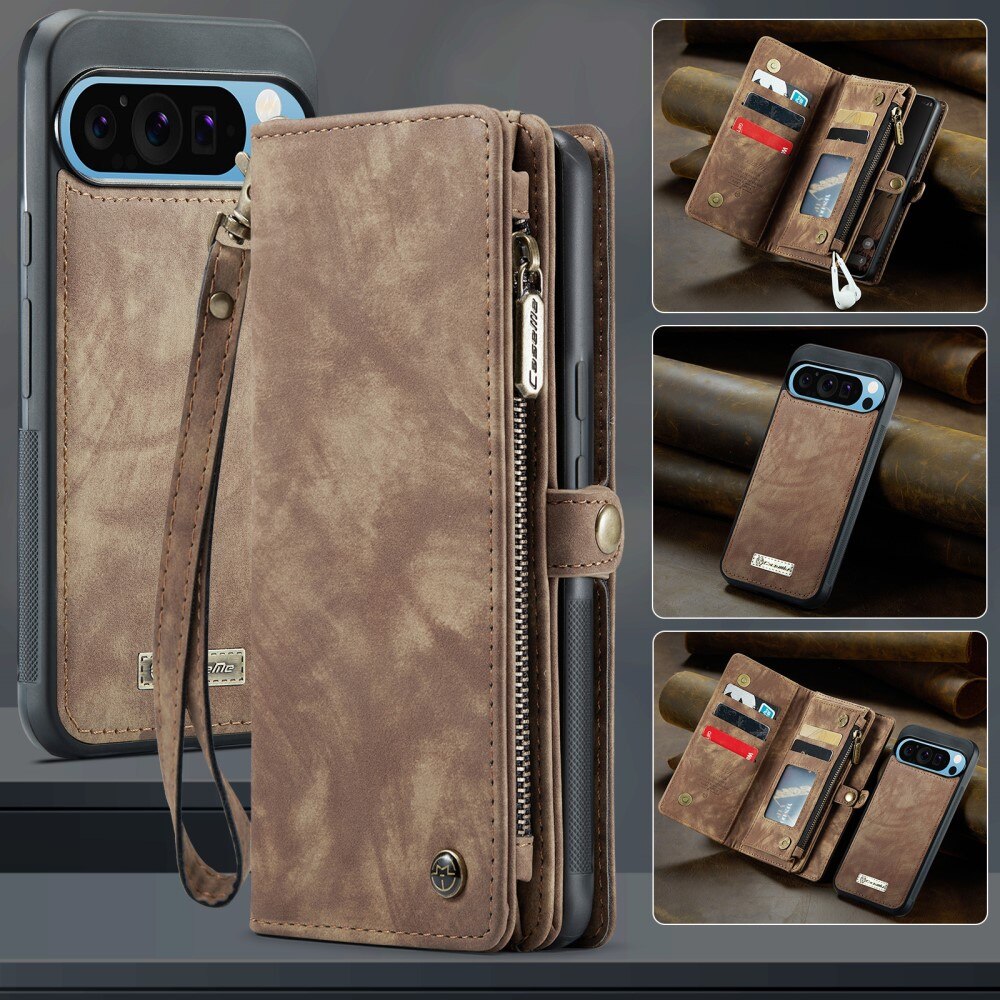 Multi-slot Hoesje Google Pixel 9 Pro XL Bruin