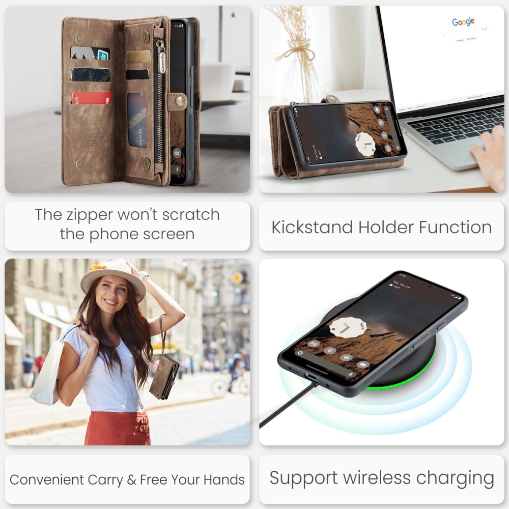 Multi-slot Hoesje Google Pixel 9 Pro XL Bruin