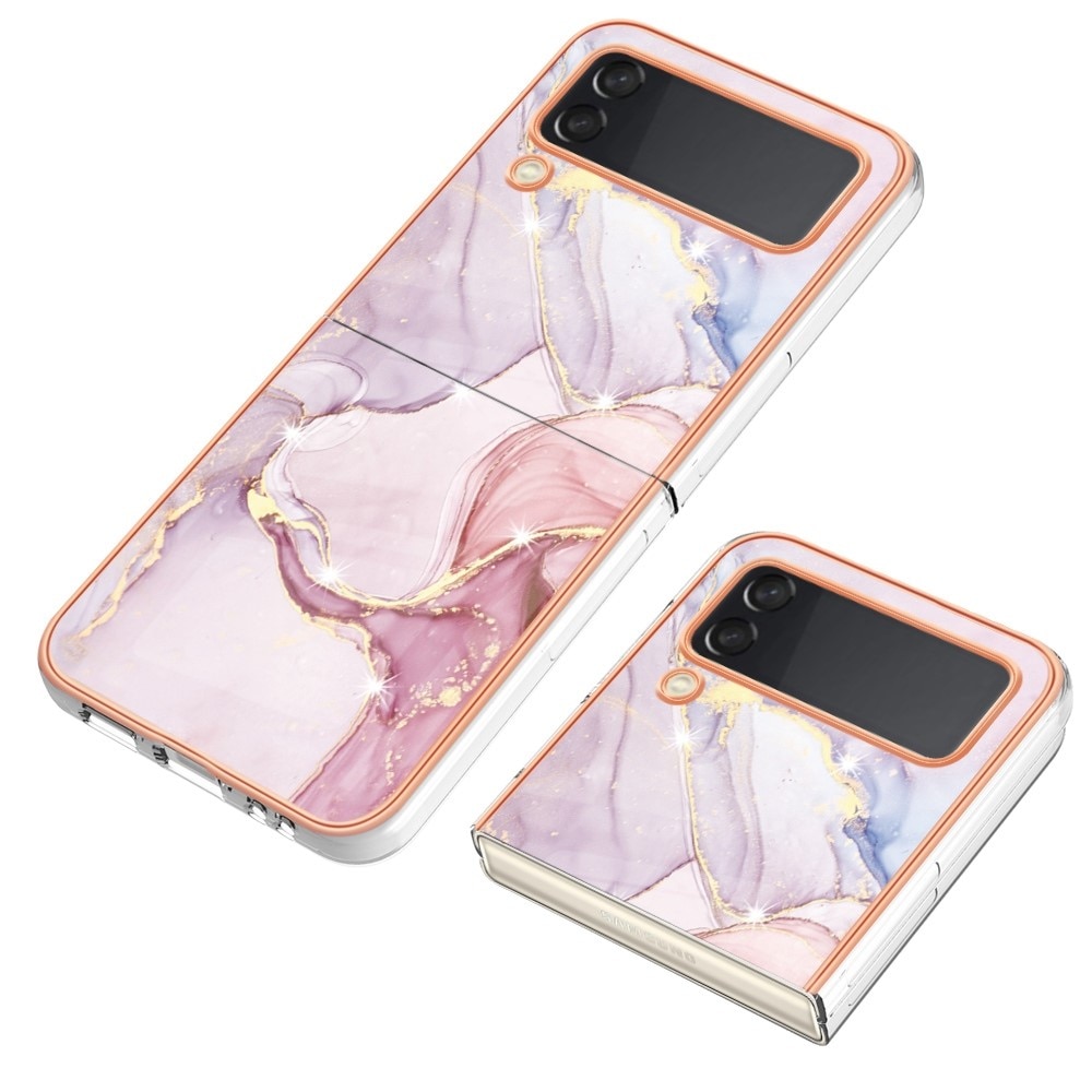 Samsung Galaxy Z Flip 4 TPU Case roze marmer
