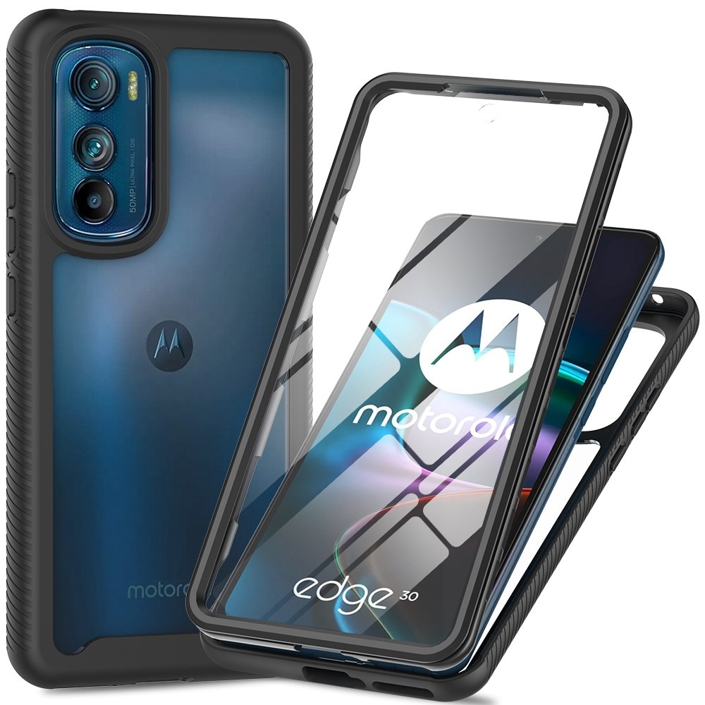 Motorola Edge 30 Full Protection Case Zwart