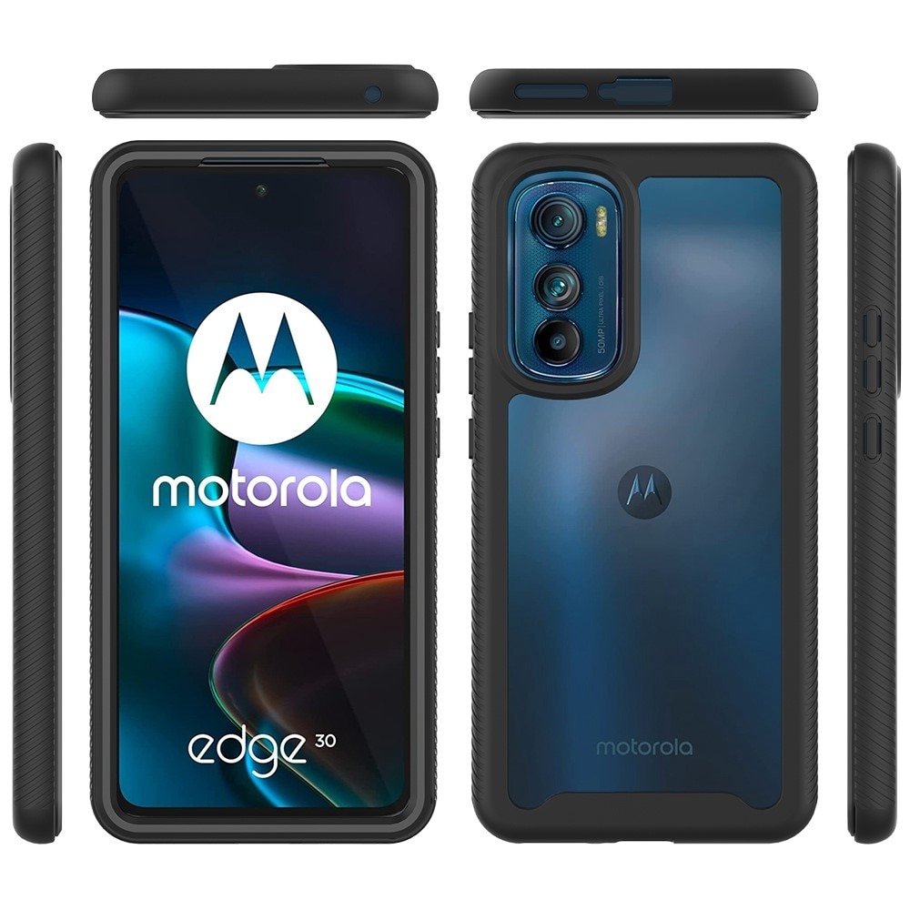 Motorola Edge 30 Full Protection Case Zwart